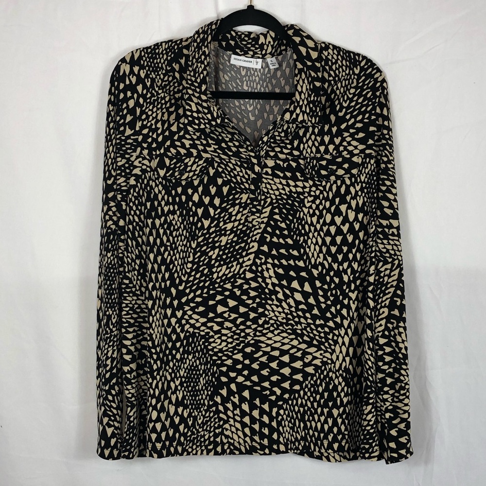 Susan Graver| Button Down Blouse